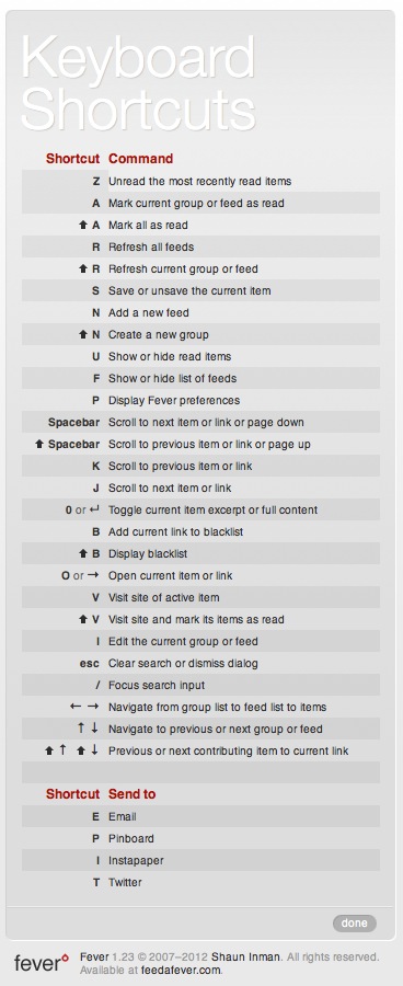 shortcuts